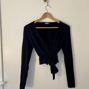 Noisy May black Crop Top